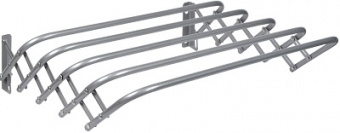 Сушилка д/белья настенная "гармошка"  НИКА  (СН 45) (450х95х185 мм) СЕРЫЙ