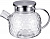 Чайник заварочный  стекло   REGENT  1.0 л  (62475) (93-FR-TEA-15-1000)  (с ситечком, нерж.кр)