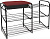 Этажерка д/обуви  НИКА  (ЭТП3- 1/Ч) ЧЕРНЫЙ  (3 секции) (В510хД790хШ330мм)
