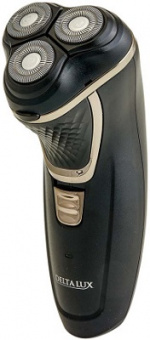 Бритва DELTA  DELTA LUX   DE-4000  (Акк, 3 плавающие головки, тример, 3 Вт)