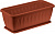 яБалконный ящик АЛИЦИЯ  Терракотовый  (М 3214) 400 мм с поддоном,  М-пластика