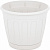 Горшок Дионис   Белый  2.6 л  (8245) с поддоном,  г.Октябрьский