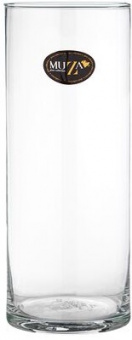 Ваза д/цветов стекло  MUZA  30 см  (380-505)  "CYLINDER"  (d-12 см)