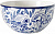 Салатник (синий)  FLORAL PATTERN  450 мл/14 см (277801) (фарфор)