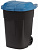 Бак пласт.д/мусора  65 л  (М4664)  (525х465х660 мм) с крышкой, на колёсах,  г.Октябрьский