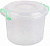 Контейнер с защелками пластик  8 л (М 098) (303х277х240 мм) с ручками,  г.Октябрьский