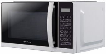 СВЧ - печь  электронное управ  SAKURA  SA-7052 W  (700 Вт, 20 л, 10 реж)