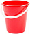 Ведро пласт.  8 л (10040801) евро, пищевое, мерная шкала (КРАСНЫЙ),  РАДИАН