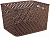Корзина  Плетенка  Коричневая  (М3490)  (350х290х225 мм),  г.Октябрьский
