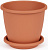 Горшок Афина  Коричневый  3.0 л  (М6542) с поддоном,  г.Октябрьский