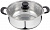 Кастрюля нерж. MALLONY  PROMO  2.2 л  (104614) (21.5 см, СТ.кр, литраж, ручки нейлон)  (индукция)