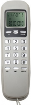 Телефон RITMIX  RT-010  БЕЛЫЙ  (ЖКД)