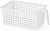 Корзина д/хранения с ручкой (М 8973) (270х170х120 мм, белый),  г.Октябрьский