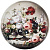 Поднос жестяной  AGNESS  (898-014) (d-33 см, h-2.1 см)  STILL LIFE
