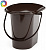 Ведро-туалет пласт.17 л  (М 1319) (коричневое),  г.Октябрьский