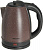Чайник  АКСИНЬЯ  КС-1015  (1.5 кВт, 1.8 л, ЗНЭ) ГРАНИТ КОРИЧ, нерж.корпус