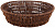 Корзинка плетеная пластик..(кр)  StockHaus  (285504)  (25 см, h-7.5 см)