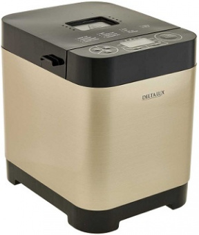 Хлебопечь DELTA LUX  DL-8008В  (500 Вт, 13 программ) золотистый с черным