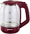 Чайник SAKURA    SA-2736 R  (1.8 кВт, 1.8 л, ЗНЭ) стекло, подсветка