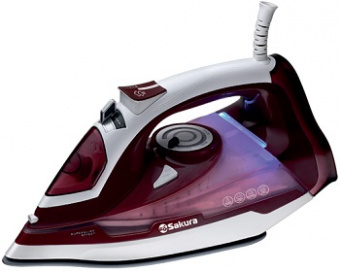 Утюг SAKURA  SA-3072 CR  (2.6 кВт, верт.пар, керам.подошва, самоочистка)
