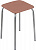 Табурет  НИКА  (кв)  Эконом (ТЭ3/К)  КОРИЧНЕВЫЙ